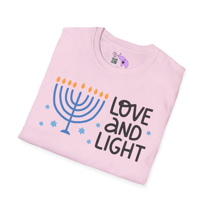 Hanukkah Love & Light 4 Adult T-shirt