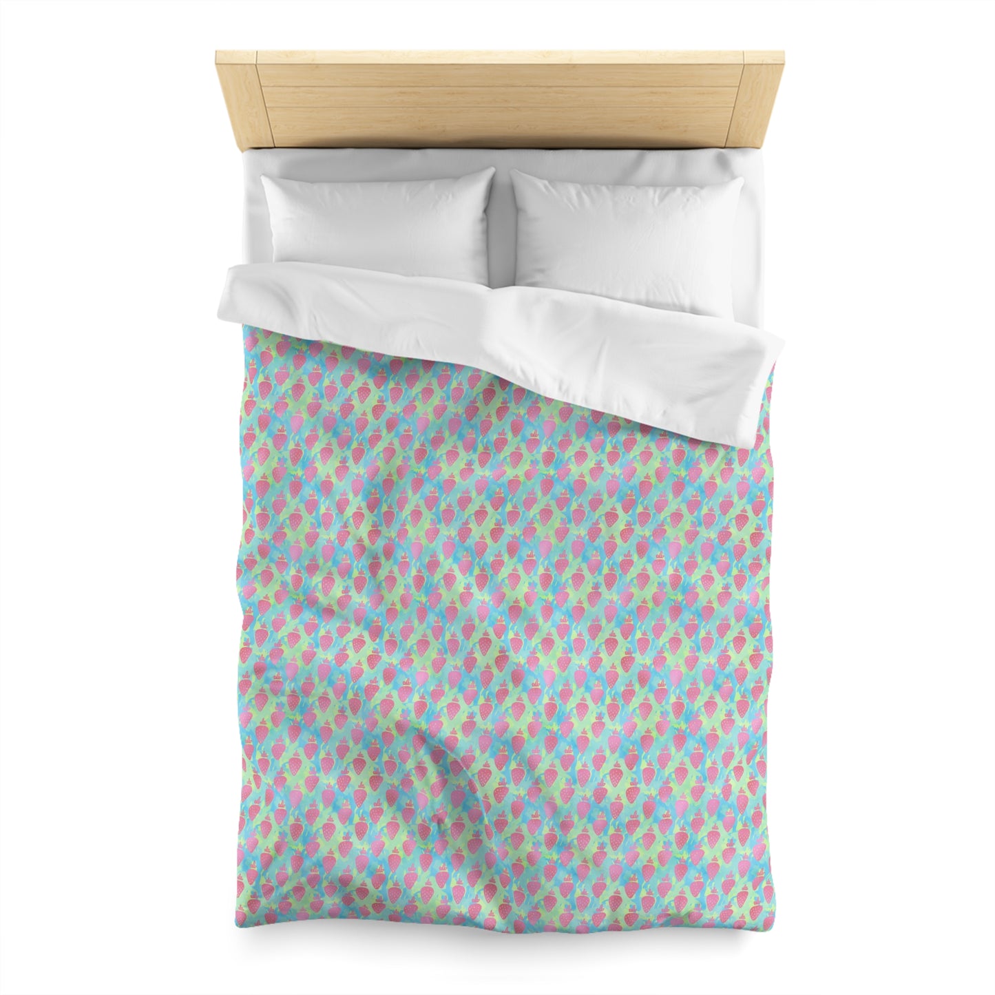 Strawberry Breeze Microfiber Duvet Cover