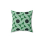 Emerald Pinwheels Throw Pillow