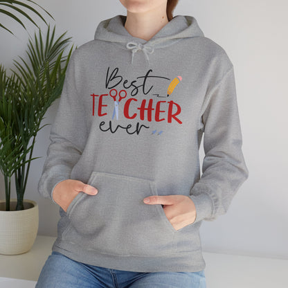 Best Teacher Ever Heavy Blend™ Hooded Sweatshirt