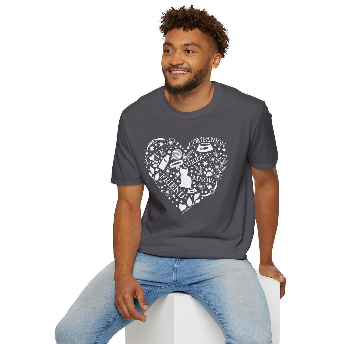 Cats Fill My Heart Adult T-shirt