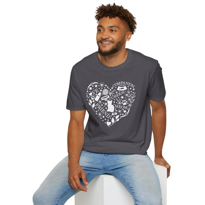 Cats Fill My Heart Adult T-shirt