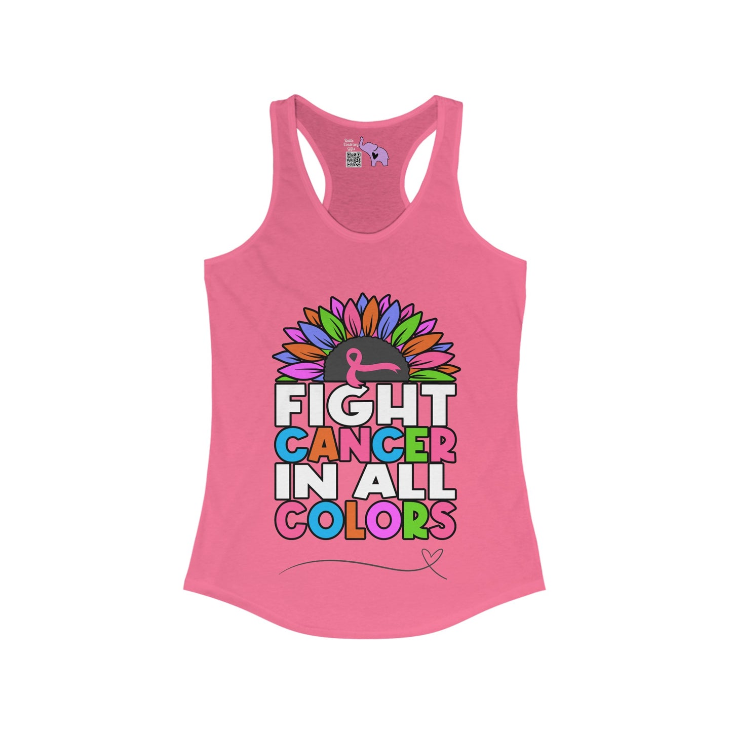 Fight Cancer In All Colors 26 Women's Ideal Racerback Tank