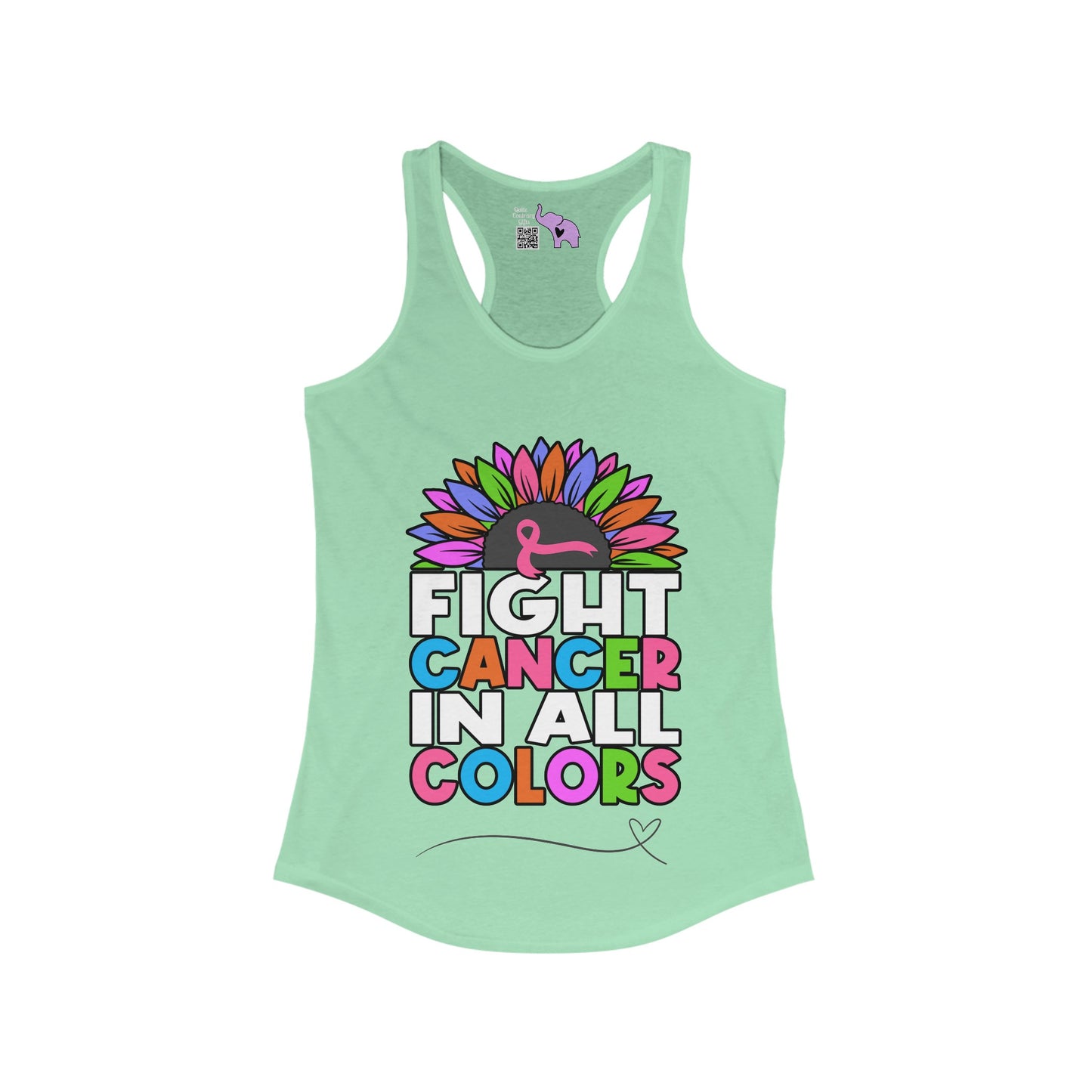 Fight Cancer In All Colors 26 Women's Ideal Racerback Tank