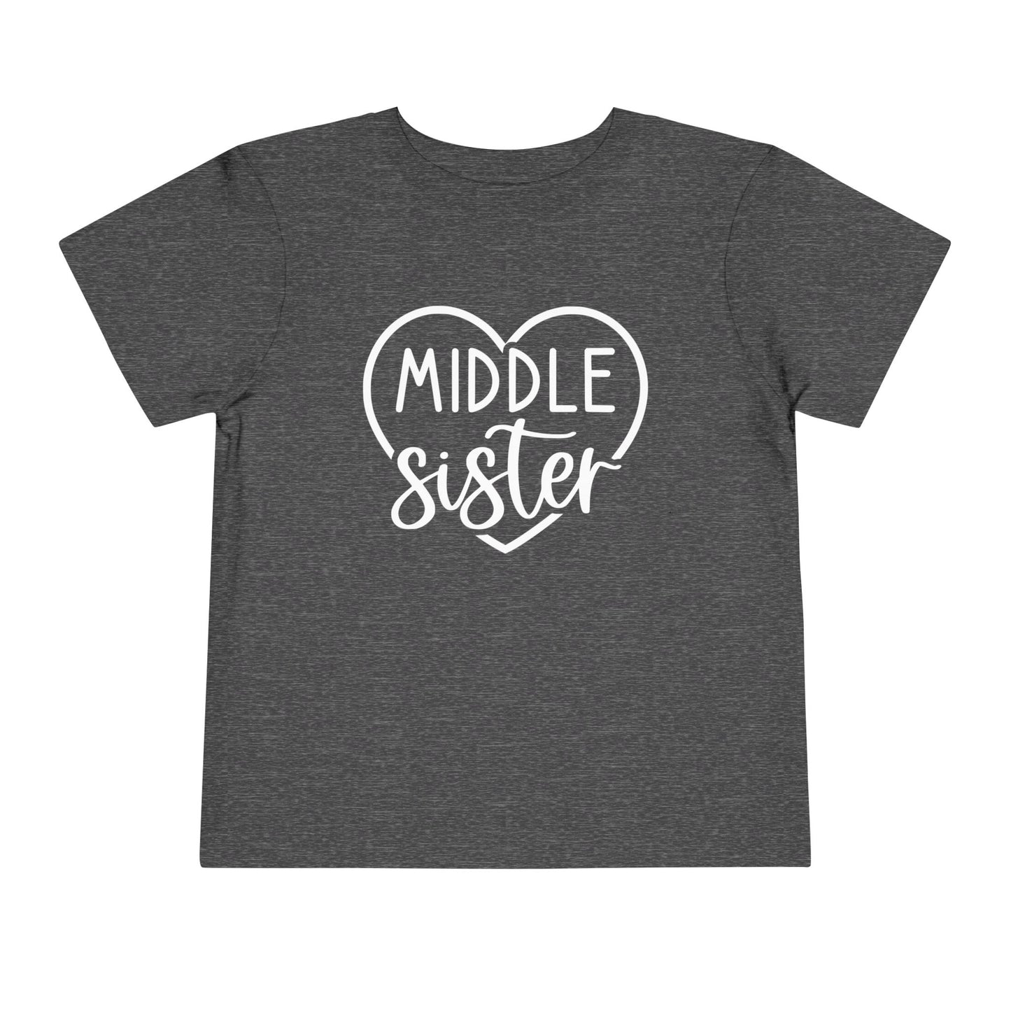 Middle Sister (Heart) Toddler Tee