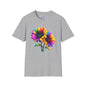 Colorburst Flowers Adult T-shirt