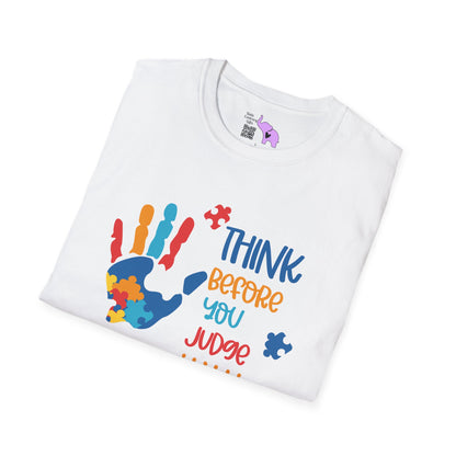 Think Before You Judge (Autism) Adult T-shirt