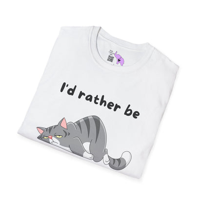 I'd Rather Be a Cat Adult T-shirt
