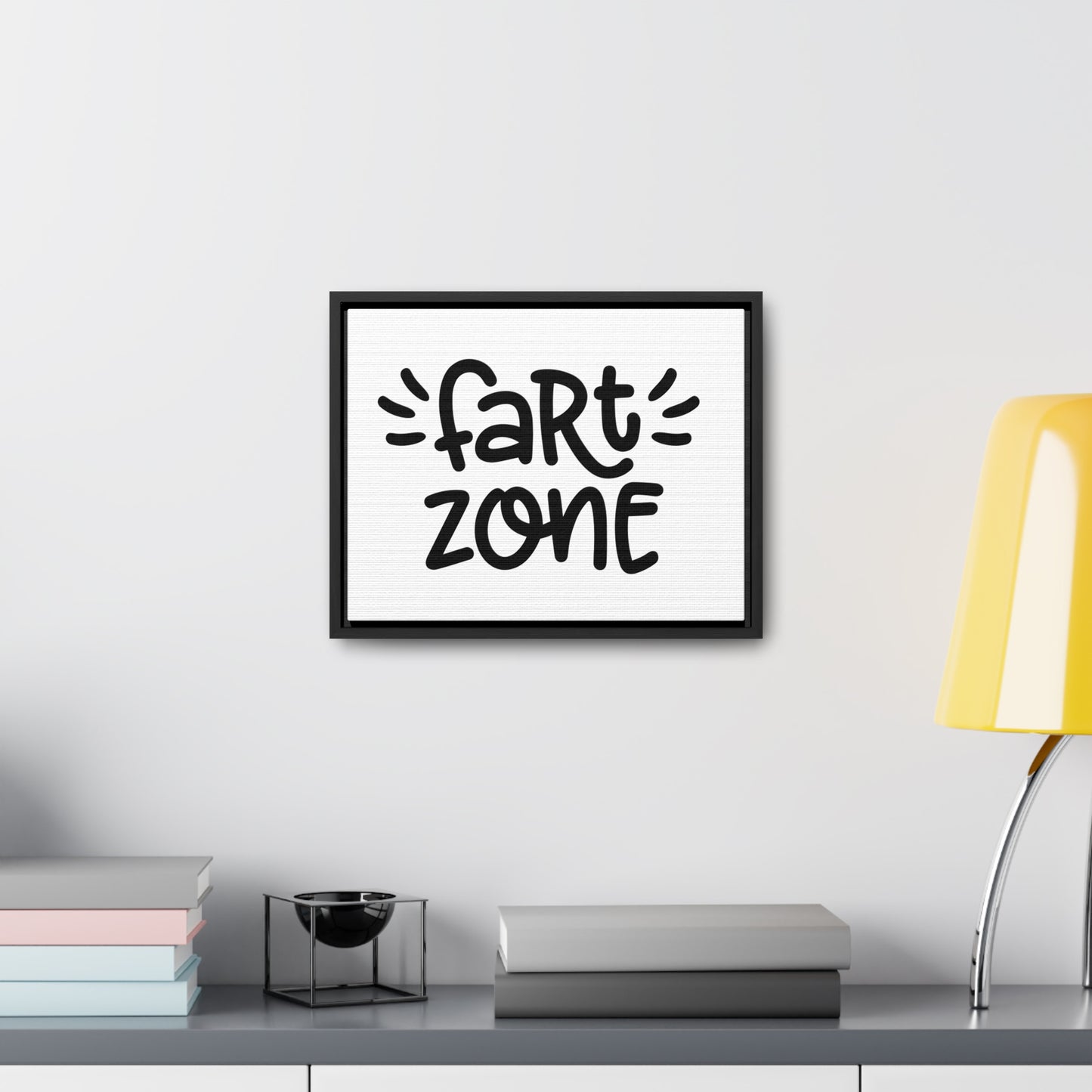 Fart Zone Canvas Wraps, Horizontal Frame