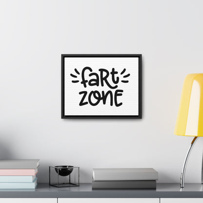 Fart Zone Canvas Wraps, Horizontal Frame