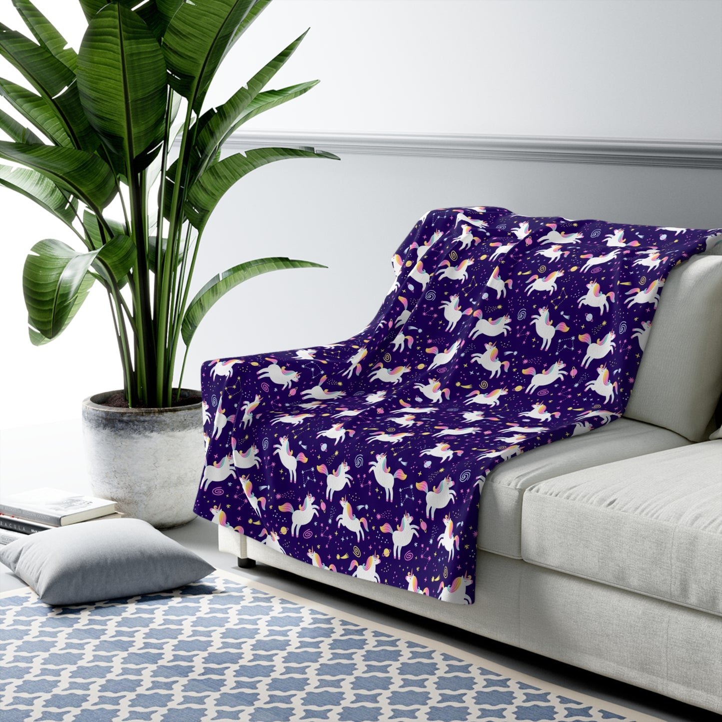Unicorniverse Sherpa Fleece Blanket