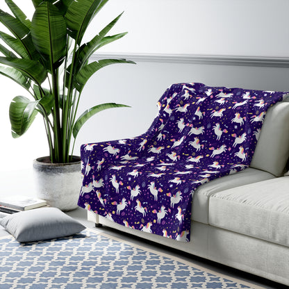 Unicorniverse Sherpa Fleece Blanket