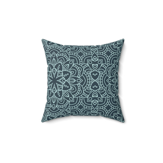 Mandala Midnight Throw Pillow