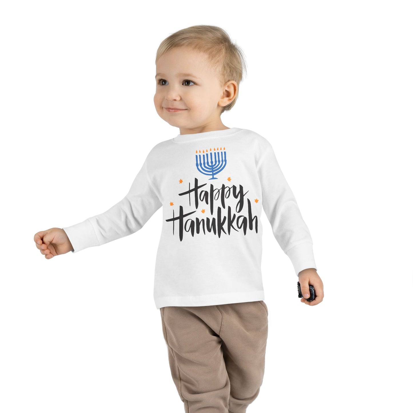 Happy Hanukkah 6 Toddler Long Sleeve Tee