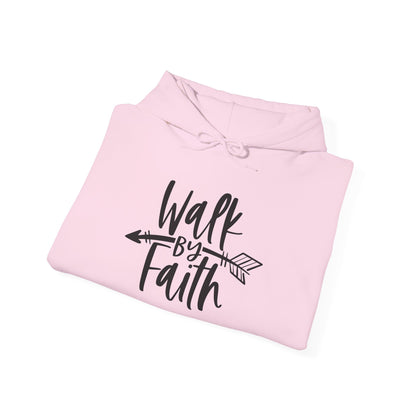 Walk By Faith Heavy Blend™ Hooded Sweatshirt