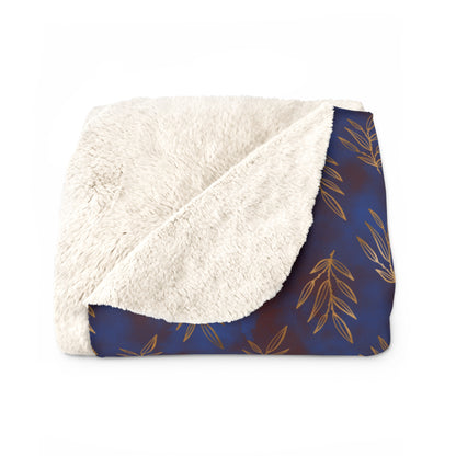 Midnight Gilded Leaves Basic Bedding Set