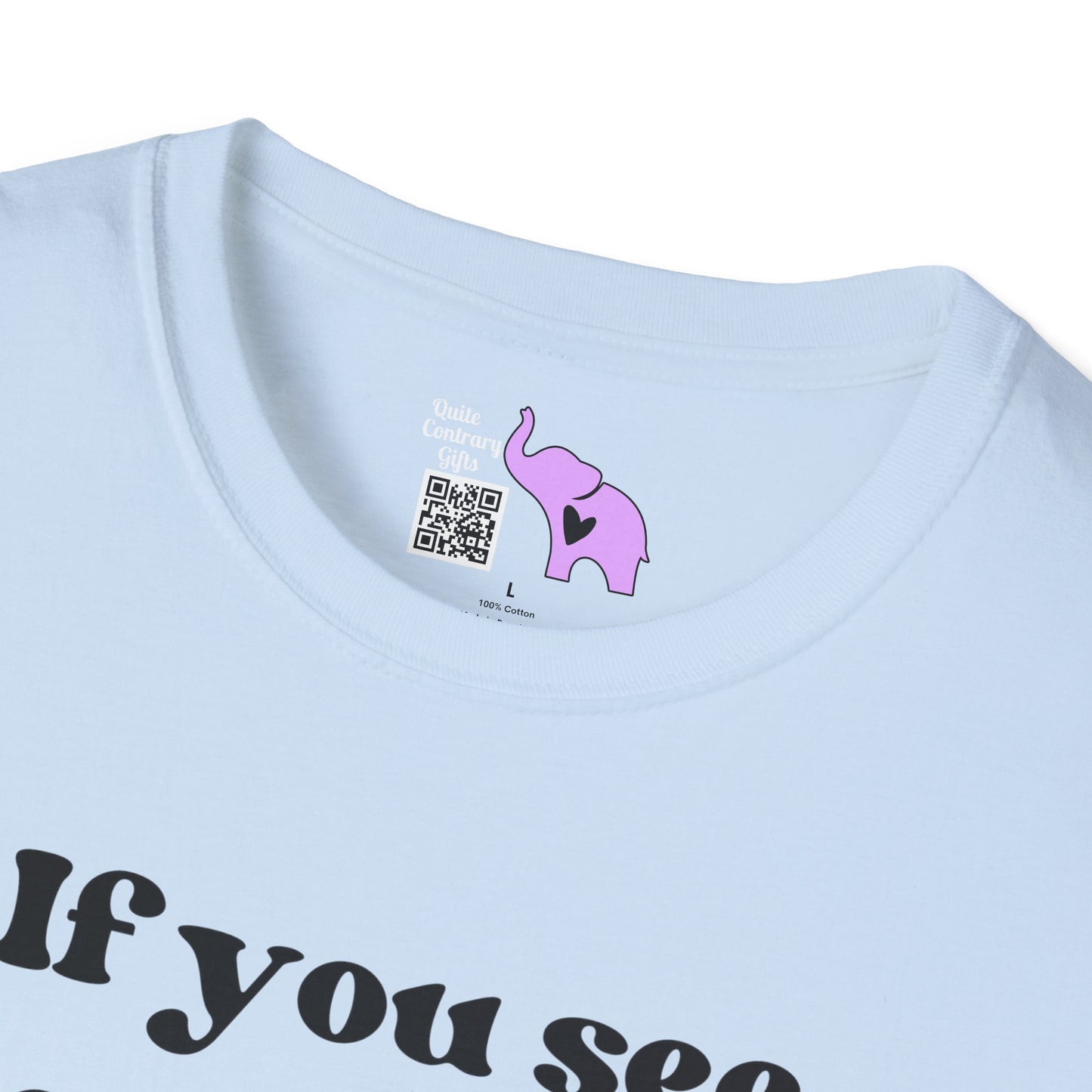 If You See Me Running... Adult T-shirt