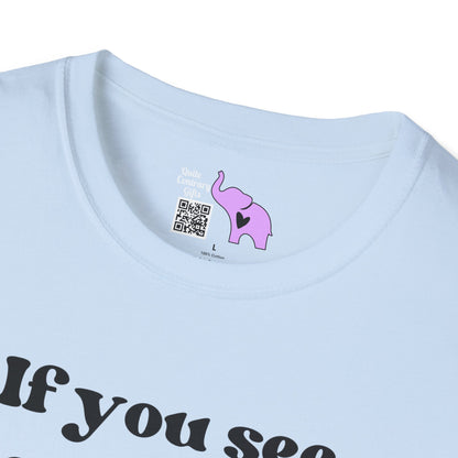 If You See Me Running... Adult T-shirt