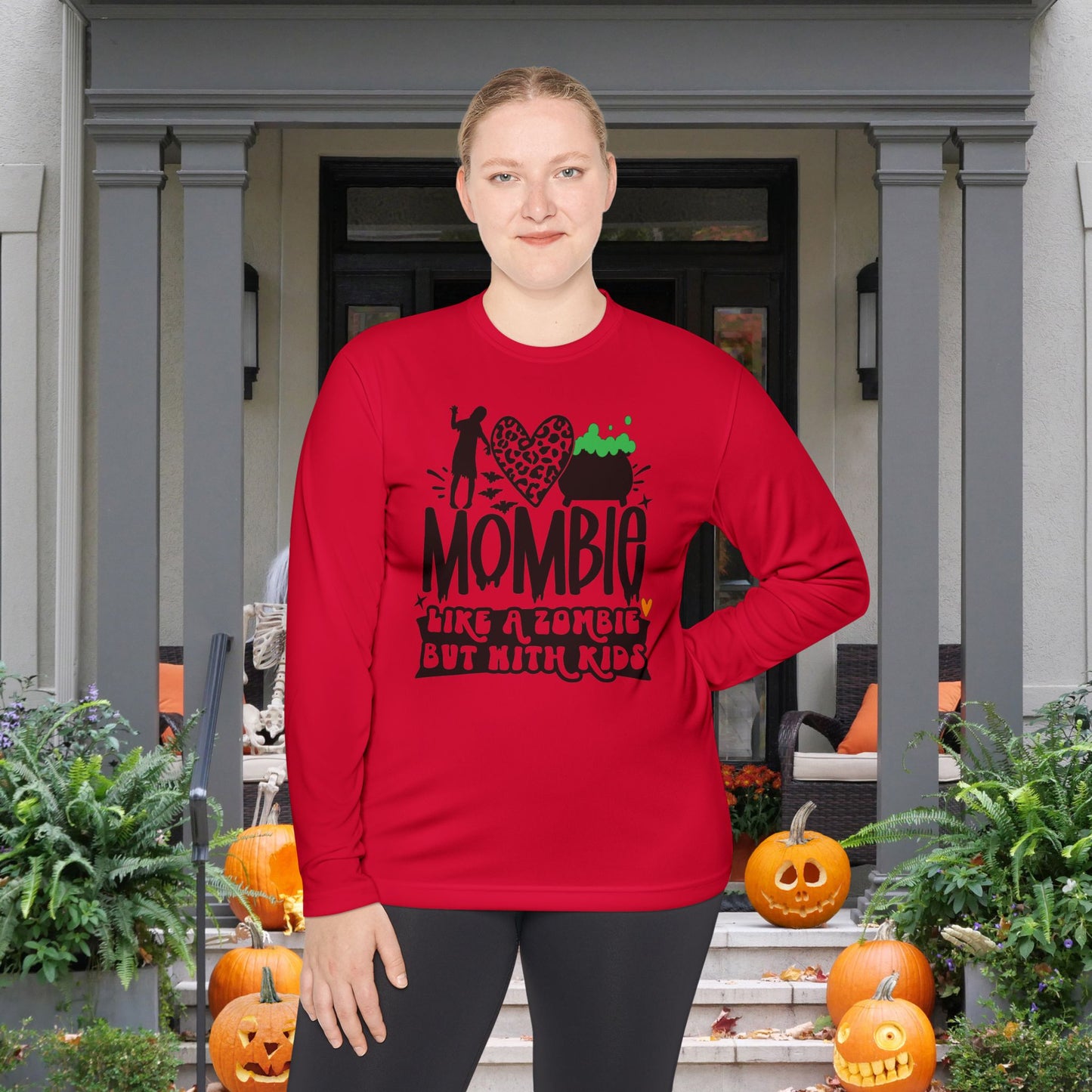 Mombie Like A Zombie But With Kids Adult Long Sleeve Tee