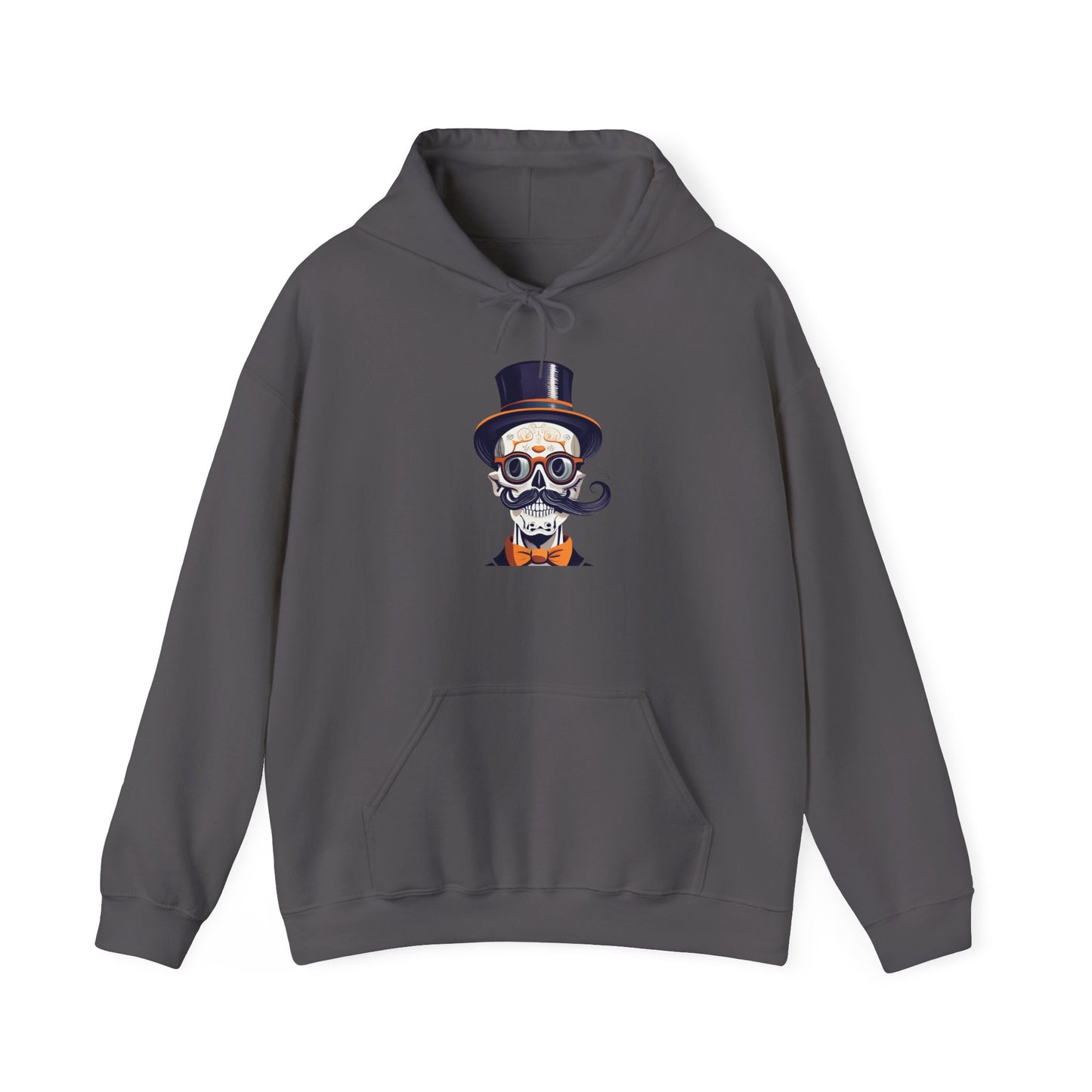Top Hat & Mustache Skull Heavy Blend™ Hooded Sweatshirt