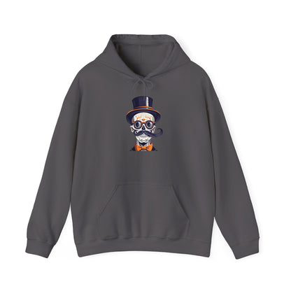Top Hat & Mustache Skull Heavy Blend™ Hooded Sweatshirt