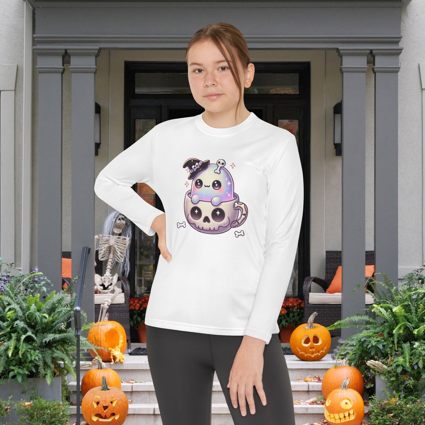 Skully Sips Youth Long Sleeve Tee