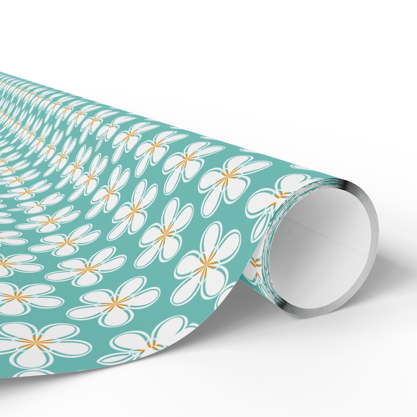 Tealberry Blooms Wrapping Paper