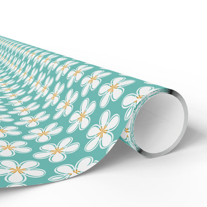 Tealberry Blooms Wrapping Paper