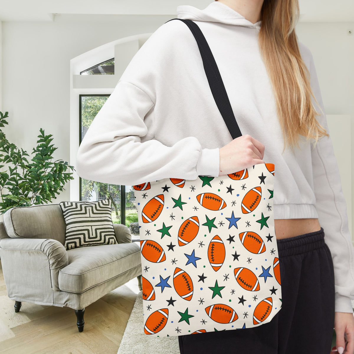 Touchdown Stars Canvas Tote Bag