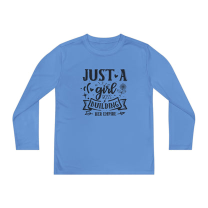 Just A Girl Boss Building Her Empire Youth Long Sleeve Tee