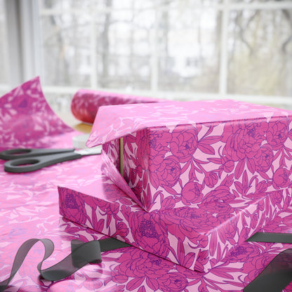 Blush Peony Garden Wrapping Paper