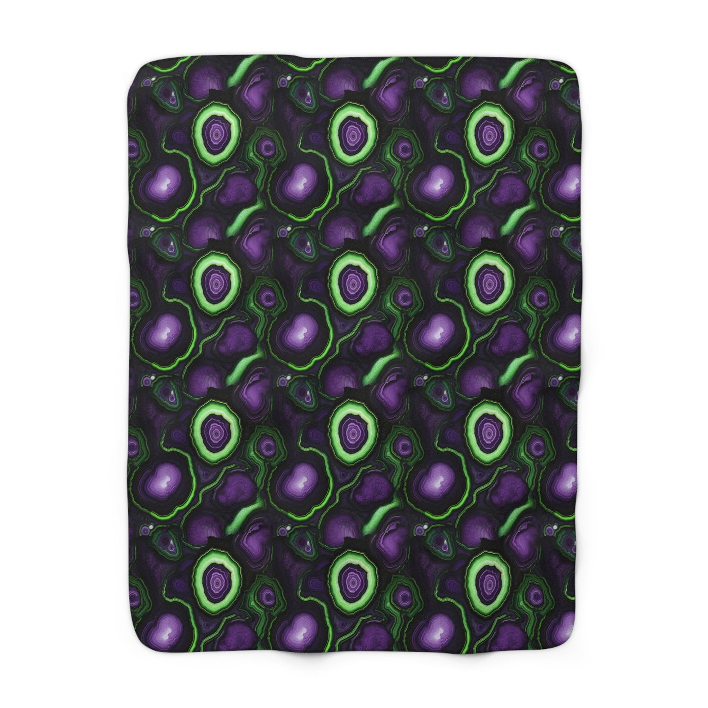 Amethyst & Lime Fracture Fleece Blanket