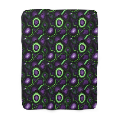 Amethyst & Lime Fracture Fleece Blanket