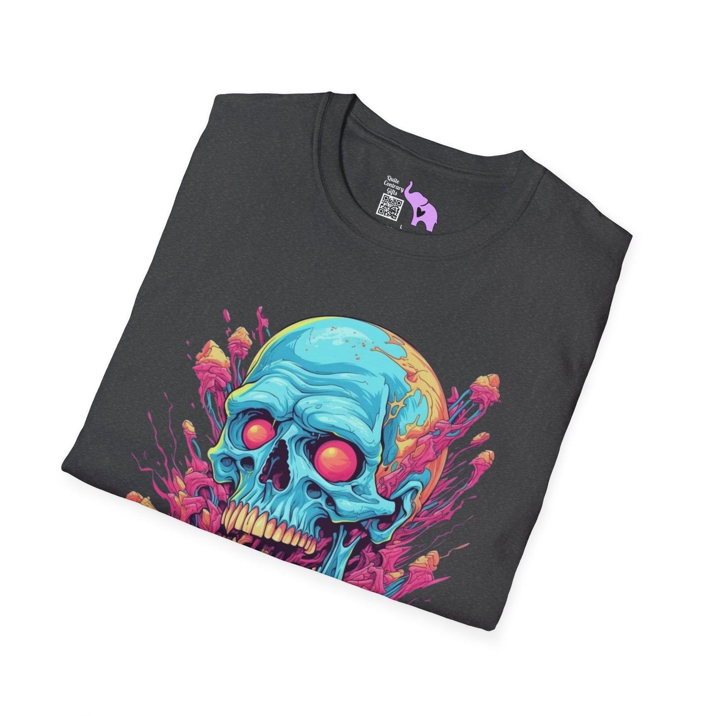 Psycho Skull Adult T-shirt