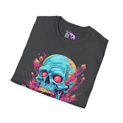 Psycho Skull Adult T-shirt
