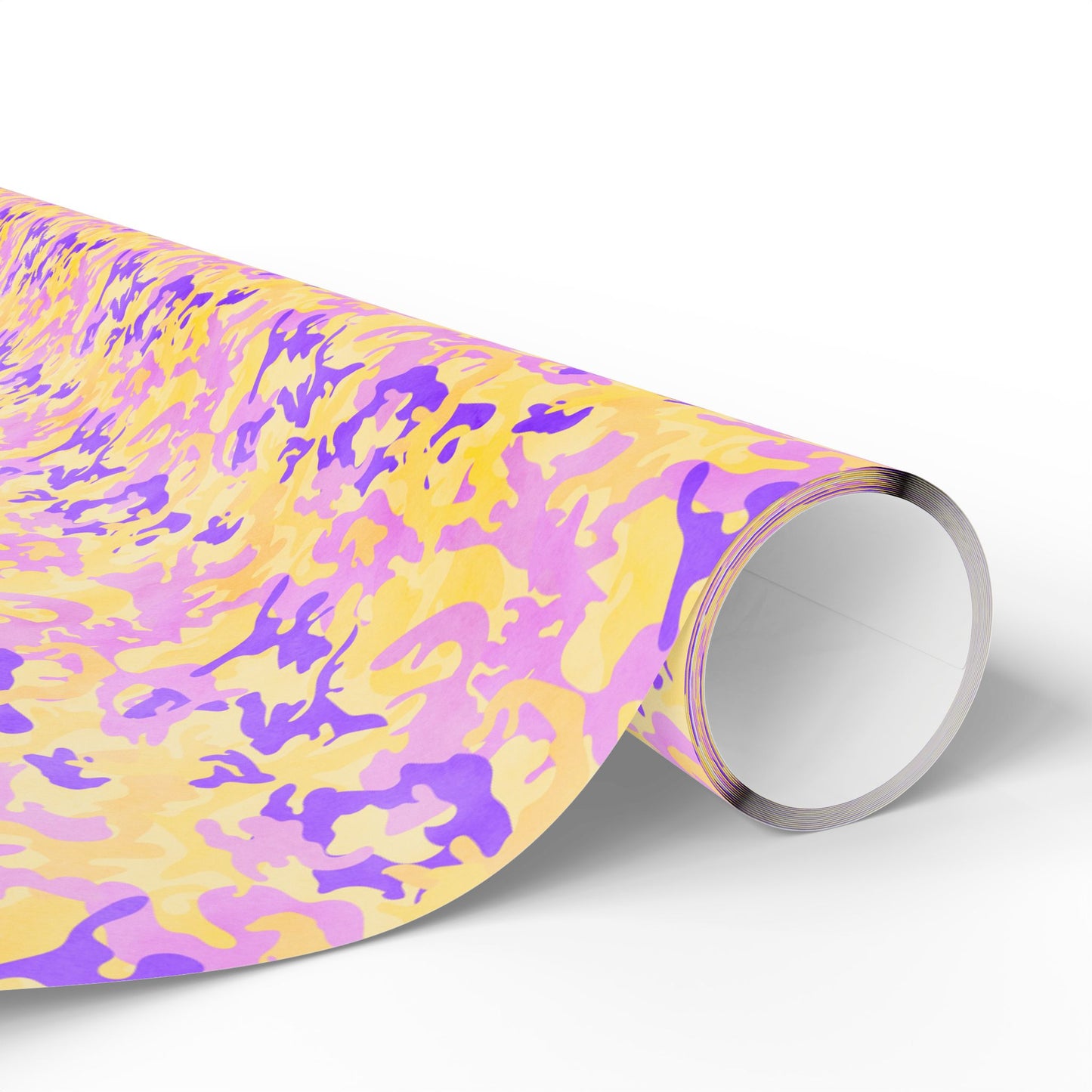 Peach Sorbet Camo Wrapping Paper