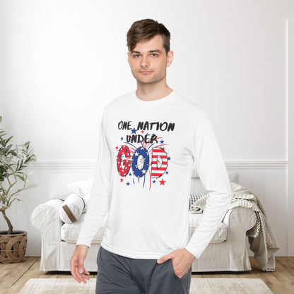 One Nation Under God Unisex Lightweight Long Sleeve Tee