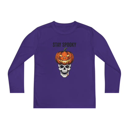 Stay Spooky (Pumpkin/Skull) Youth Long Sleeve Tee