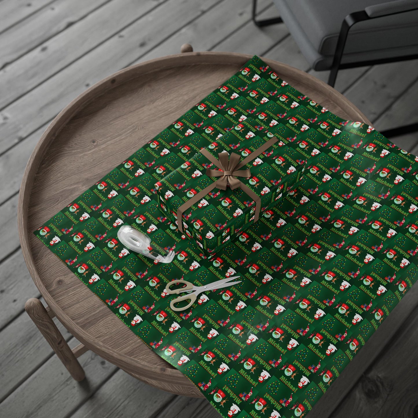 Elf on the Shelf Custom Wrapping Paper (Michael)