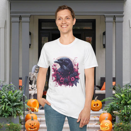Floral Raven Adult T-shirt