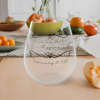 Custom Stemless Wine Glass, 11.75oz