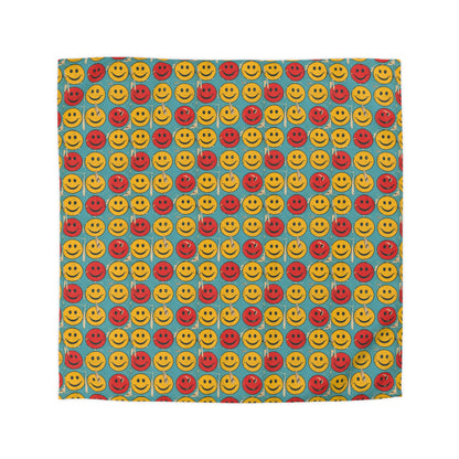 Retro Grins Microfiber Duvet Cover