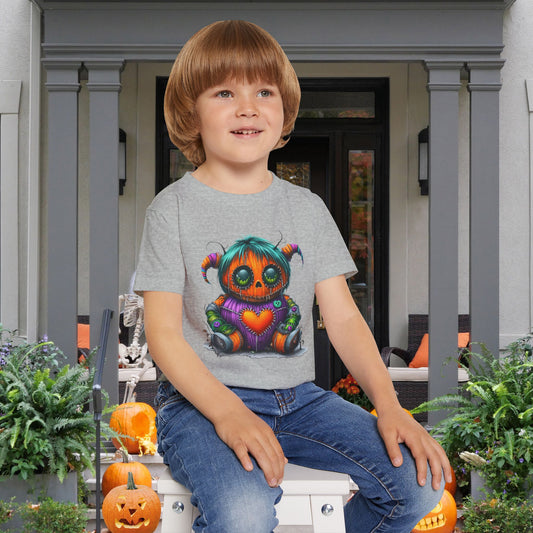 Patchwork Pumpkin Heart Heavy Cotton™ Toddler T-shirt