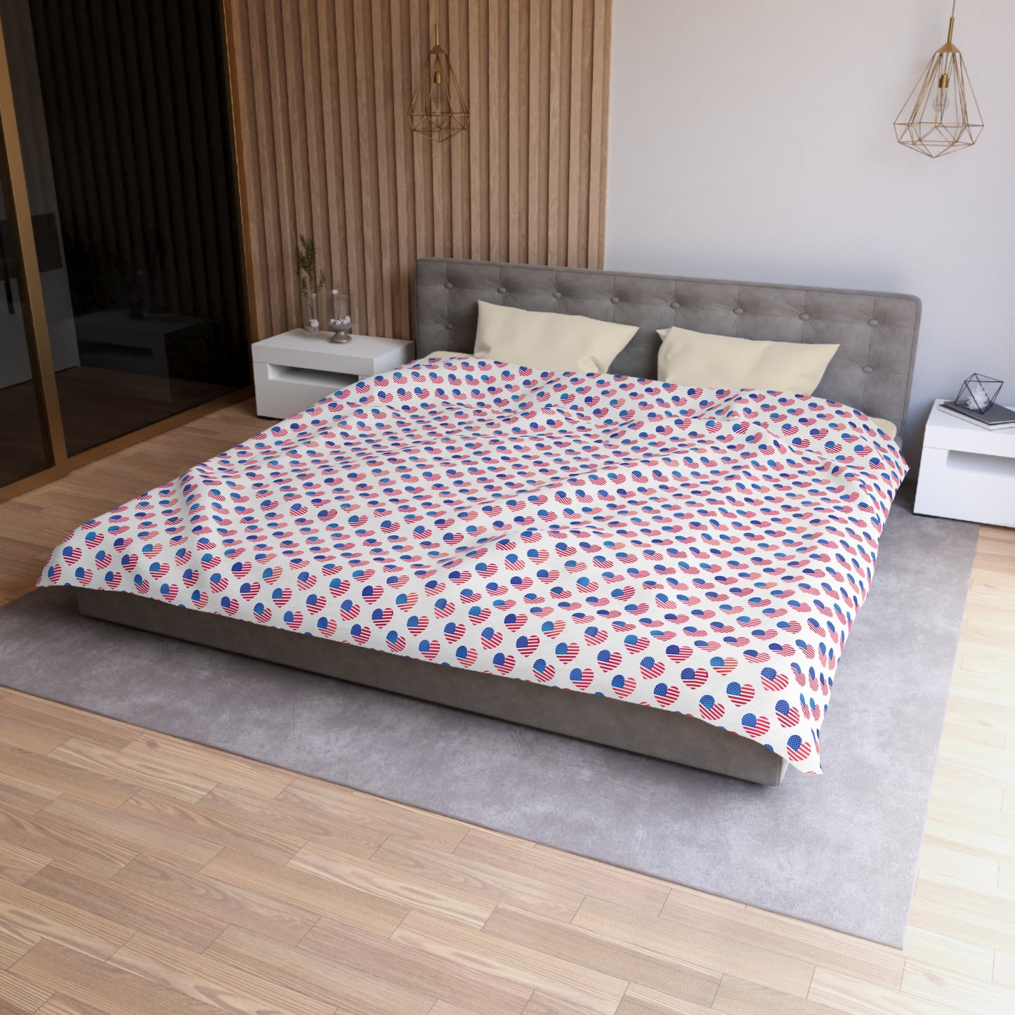 Hearts of Freedom Duvet Bedding Set