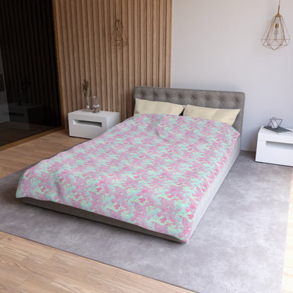 Berry Sorbet Camo Microfiber Duvet Cover