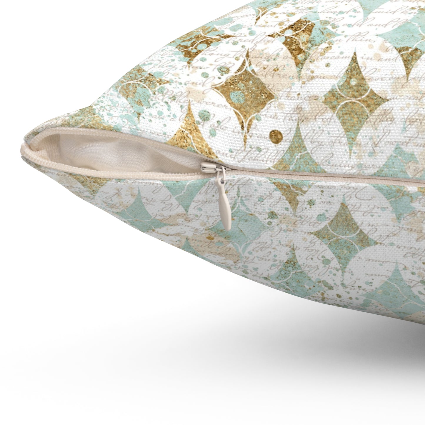 Faded Correspondence Throw Pillow
