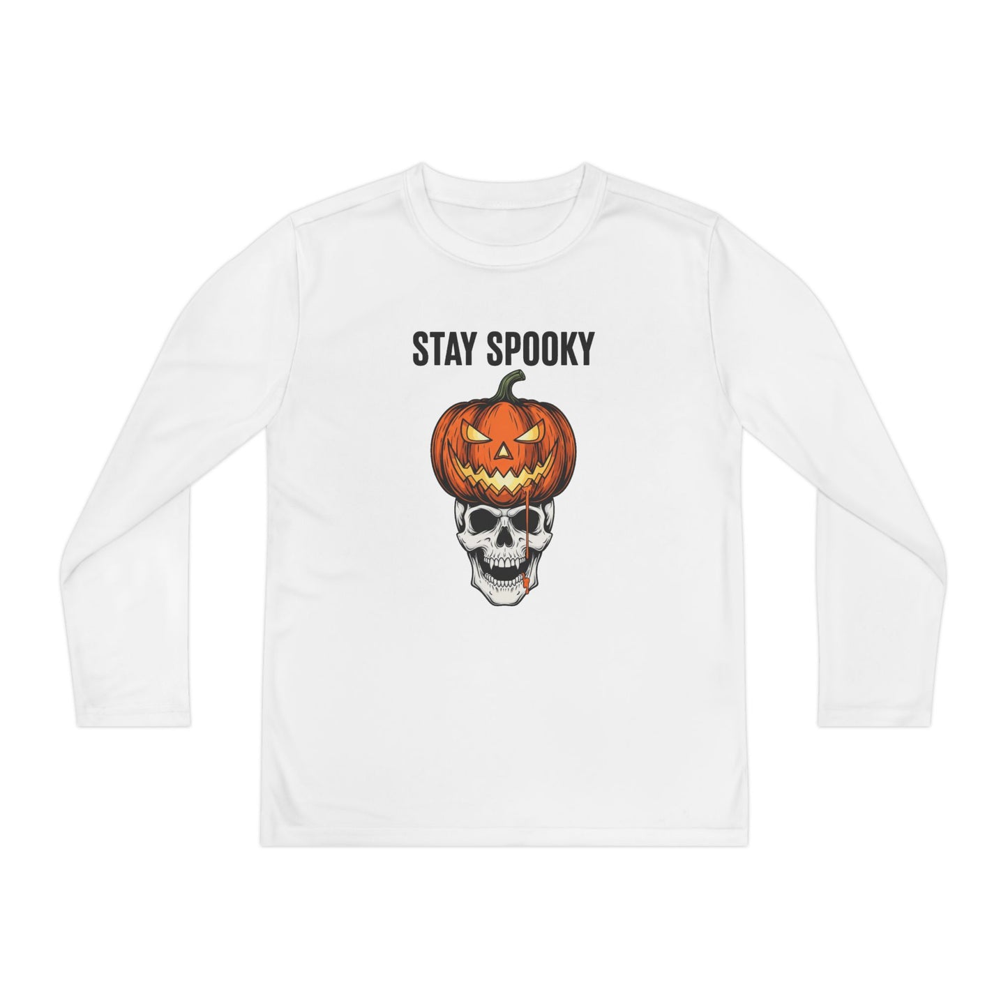 Stay Spooky (Pumpkin/Skull) Youth Long Sleeve Tee