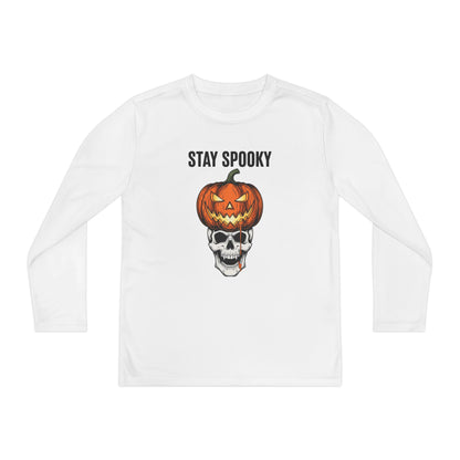 Stay Spooky (Pumpkin/Skull) Youth Long Sleeve Tee