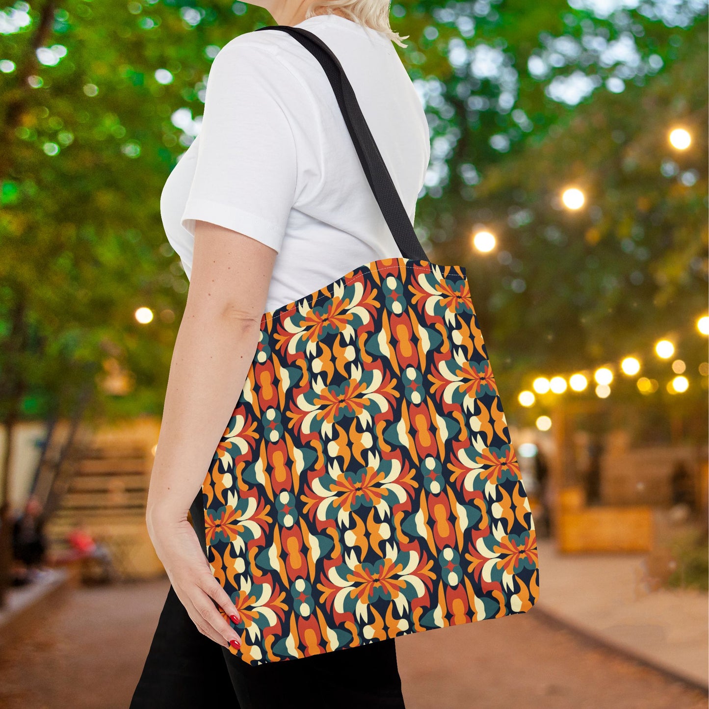 Autumn Kaleidoscope Canvas Tote Bag