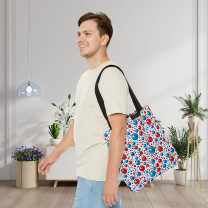 Freedom Dots Canvas Tote Bag